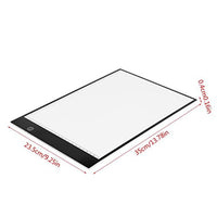 Tablero de rastreo LED portátil A4 para dibujo de plantillas, delgado, caja de luz, mesa para tatuaje artístico artista - Arteztik
