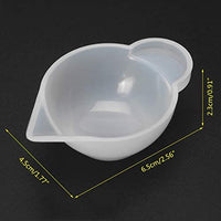 Honkoolly 15 unidades de moldes de silicona dispensador de mini taza de medición, herramientas de modulación de color para manualidades de resina epoxi - Arteztik
