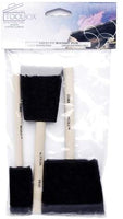 Darice – Plantilla para grabar en relieve Crafters Caja de herramientas Esponja Juego de brochas con mango de madera - Arteztik
