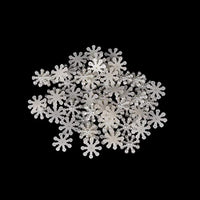 DAWEIF 100 piezas copo de nieve perlas Flatback adornos de Navidad Craft tarjetas Scrapbooking boda Invitación Stick Decoración - Arteztik
