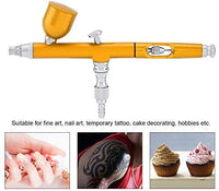 FAMKIT - Juego de aerógrafos de doble acción de 0.012 in de ancho, pistola de aerógrafo para pintura artística, tatuaje, decoración de tartas, kit de herramientas para uñas - Arteztik
