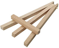 MEEDEN - Mini caballete de madera de haya de 5.0 in, 48 unidades de soporte pequeño para exhibir lienzos pequeños, tarjetas de visita, fotos, platos decorativos y más - Arteztik
