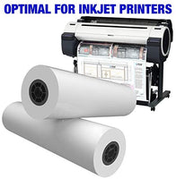 Alliance CAD rollos de papel, 24" x 150', 96 brillante, 20 lb – 4 rollos por caja – rollos de tinta Jet Bond con núcleo de 2" - Arteztik
