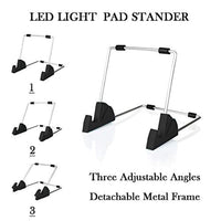 Cozonte - Caja de luz LED A4, almohadilla de luz para pintura de diamante 5D para pintar con diamantes, ver símbolos y números más claros, almohadilla de luz con soporte desmontable y clips - Arteztik
