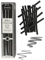 Global Art Materials carbonilla de sauce para artistas, Negro, Assorted - Arteztik
