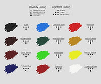 Juego de pintura acrílica. Pinturas artísticas de calidad para pintar lona, madera, arcilla, tela, uñas, cerámica y artesanías. 12 colores vibrantes de cuerpo pesado de 0.40 fl oz. Pigmentos ricos. Artículos profesionales de MyArtscape - Arteztik
