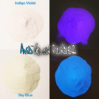 Paquete de variedad de polvos brillantes; 11 colores de polvo que brillan en la oscuridad; polvo de aluminio de estroncio encapsulado que brilla en la oscuridad; para resina, slime, esmalte de uñas, recubrimientos (4 paquetes de brillo neutro). - Arteztik
