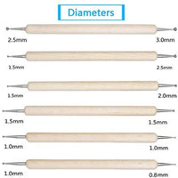 ABenkle 10 herramientas de punteo para pintura de roca, arcilla para modelar arte en relieve (verde) - Arteztik
