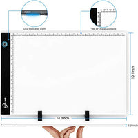 Caja de luz para pintura de diamante grande – B4 Tracing Light Pad – LED Board Tracer, 5D Diamond Dotz Kits para Weeding Vinyl, Art Drawing, Sketching, Animation, Kids Flipbooks, Stencil, Artist Gifts - Arteztik

