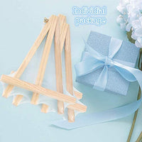 Caballete de madera de pino natural de 9.5 pulgadas de alto, ajustable, soporte para pantalla de pintura, portátil, para fotos, teléfono, iPad, decoración artística, trípode, 3 unidades - Arteztik
