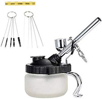 4 Set Airbrush Cleaning Tools Spray Gun Cleaning Pot with Air Filter Mat and Holder,Nozzle Cleaning Needle,5pcs Clean Brushes Set,5pcs Dredging Needles Kit - Arteztik

