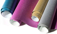 Cricut Shimmer Hojas de vinilo, 12.0 x 24.0 in (3), rollo adhesivo de vinilo – Royalty Sampler – azul, rojo, morado - Arteztik
