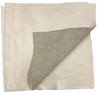 Cuero de vaca de grano natural: piezas de cuero precortadas de 12 x 12 pulgadas (blanco apagado) - Arteztik
