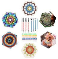 Juego de 36 herramientas de pintura de puntos, kit de herramientas de punto, plantilla de mandala, kit de herramientas de pintura de bricolaje, juego de herramientas de pintura para repujado de arcilla, esculpir arte de uñas - Arteztik
