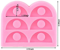 Allinlove - Molde de silicona para decoración de paja semicírculo, 2 unidades, para resina, para decoración de paja - Arteztik
