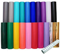 VViViD - Rollo de vinilo autoadhesivo para manualidades (100.1 x 4.9 ft, incluye papel de transferencia de 100.1 x 4.9 ft, 47 rollos) - Arteztik

