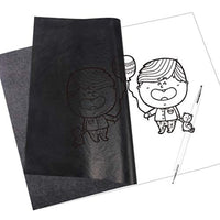 Selizo - 100 hojas de papel de trazado de transferencia de carbono negro para copiar papel gráfico de grafito y trazar en relieve para grabado de madera, papel, lienzo - Arteztik
