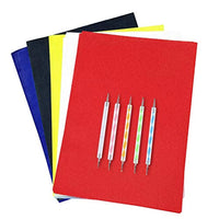 130 hojas de papel de transferencia A4 con 5 lápices para repujado, papel de calco de carbono, papel de transferencia hidrosoluble para patrón de transferencia en tela, papel, pintura a mano. - Arteztik
