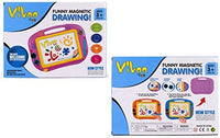 KIKOOTOYS - Divertido tablero magnético de dibujo para niños - Magna Doodle Board con borrable, juguetes para niños pequeños bocetos de escritura colorida borrable, juguete educativo para niños (azul) - Arteztik
