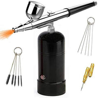 Spedertool - Kit de aerógrafo portátil inalámbrico mini compresor de aire con batería recargable integrada para uso en maquillaje, Graffiti, modelismo, pintura, arte de uñas, decoración de tartas. - Arteztik
