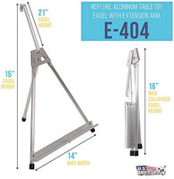 US Art Supply parte superior de la mesa aluminio artista y caballete (grande – Individual brazo) - Arteztik
