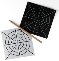 Juego de 9 plantillas para azulejos de 6 x 6 pulgadas, material de PET, plantillas para pintura de azulejos cortadas con láser, paredes, tela, aerógrafo, muebles, piso. - Arteztik

