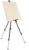 Caballete de metal Arrtx para artistas, soporte de metal, caballete de exhibición de hierro ultra grueso, fácil de transportar y configurar, altura ajustable de 35 a 82 pulgadas y peso de 3.3 libras, perfecto para artista de viaje - Arteztik
