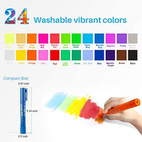 MayMoi Washable Tempera Paint Sticks | Non-Toxic, Quick Drying & No Mess Paint Sticks for Kids (12 Bright Colors, 6g) - Arteztik

