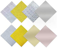 BK Holographic Opal Craft Adhesive Vinyl Sheets(12"X12"), 7 Colors Sticker Vinyl Bundle, Suitable for All Cutting Machines, Ideal for Decal, Craft Cutters, Stickers (Rainbow) - Arteztik
