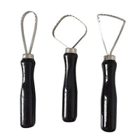 3pcs raspador Escultura de cuchillo tallada Lodo Shaper cerámica cerámica arcilla Trimming Big Loop Herramientas Set - Arteztik
