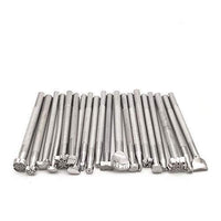 20 piezas de herramientas de trabajo para sillín de piel, herramientas de manualidades, kit de sellos de cuero, juego de herramientas para hacer sillín de trabajo de cuero, juego de herramientas para tallar manualidades, arte hecho a mano - Arteztik
