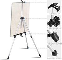 Amzdeal - Soporte de trípode portátil de aluminio para dibujar, diseño de dibujo y dibujo, 4.9 ft, incluye bolsa de transporte, Negro - Arteztik
