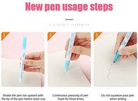 8 colores/set de regalo tarjeta de escritura dibujo bolígrafos de doble línea contorno pluma papelería - Arteztik
