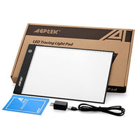 Fixm - Caja de luz A4, LED Artcraft Tracing Light Pad ultradelgado USB Cable de alimentación regulable de brillo Tatoo Pad Animation, Sketching, Designing, Stencilling X-ray Viewing W/USB Adapter - Arteztik
