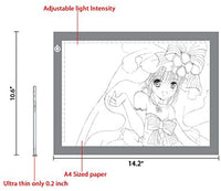 Mesa de luz de trazado ultrafina A4 LED tablero de copia NXENTC almohadilla de luz de dibujo almohadilla brillo ajustable plantilla artista trazado arte mesa de tatuaje verde - Arteztik
