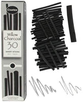 Global Art Materials carbonilla de sauce para artistas, Negro, Assorted - Arteztik
