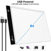 Caja de luz para pintura de diamante grande – B4 Tracing Light Pad – LED Board Tracer, 5D Diamond Dotz Kits para Weeding Vinyl, Art Drawing, Sketching, Animation, Kids Flipbooks, Stencil, Artist Gifts - Arteztik
