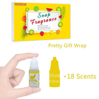 Juego de 18 aceites aromáticos de jabón líquido para bombas de baño, suministros para hacer jabón, limo – concentrado de grado alimentario jabón aromatizante bomba de baño perfumes para cosméticos, artesanías – 0.3 fl oz cada uno - Arteztik
