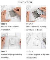 Dizdkizd Sellos transparentes, 9 hojas de silicona de goma, juego de sellos decorativos transparentes para diario, planificador, manualidades y manualidades - Arteztik
