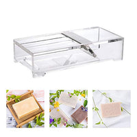 PH PandaHall - Cortador de jabón ajustable de acrílico para jabón, caja de cajón, jabonera, jabonera, herramienta para recortar jabones y velas hechas a mano - Arteztik
