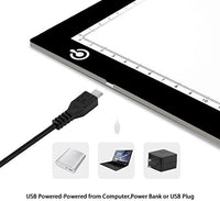 LITENERGY - Caja de luz LED de seguimiento A4 portátil, ultrafina, ajustable, USB, para dibujo de tatuajes, transmisión, bocetos, animación, estenciling - Arteztik
