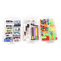 FlowerRiver DIY Caja de almacenamiento apilable de 3 niveles con 30 compartimentos: para costura, accesorios de bordado, cuentas, cinta organizadora, hilos, juguetes para niños, suministros de belleza, anillas, esmalte de uñas. - Arteztik
