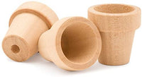 Craft – Flower Pot – 1 – 1/2 inches de altura y 1 – 5/8 inch Amplia a la apertura – Unfinished Madera Flor pot- por Pájaros Carpinteros Artesanía - Arteztik
