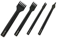 Yang Yao - Kit de herramientas de punzonado de cuero, 18 piezas de costura de trabajo de costura de trabajo de costura de la silla de montar Groover de cuero artesanía DIY herramienta - Arteztik
