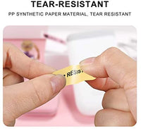 Label Maker Tape NIIMBOT D11 0.47"1.6" Adapted Label Print Paper Standard Laminated Office Labeling Tape Replacement for D11 Handheld Label Machine Waterproof Tear Proof 1 Roll 160 Pcs (White) - Arteztik

