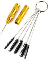 HUBEST - Kit de compresor de aerógrafo multiusos con 3 aerógrafos de 0.012 in, 0.014 in, 0.031 in, acoplador rápido, manguera de aire, soporte - Arteztik
