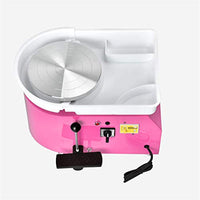 SKYTOU - Rueda de cerámica para cerámica (9.8 in, 350 W, rueda de cerámica con pedal de pie, herramienta de arcilla de cerámica, para trabajar y manualidades (rosa) - Arteztik
