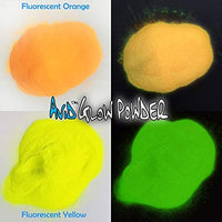 Paquete de variedad de polvos brillantes; 11 colores de polvo que brillan en la oscuridad; polvo de aluminio de estroncio encapsulado que brilla en la oscuridad; para resina, slime, esmalte de uñas, recubrimientos (4 paquetes de brillo neutro). - Arteztik

