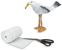 Vendaje de gasa de yeso para manualidades de hobby, máscaras, paisajes, vientre fundido – 4.0 in x 180.0 in (5yd) rollo de vendaje de gasa (12 unidades) - Arteztik
