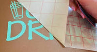 Mejor manualidades 12" X 25 'pies Rollo de transferencia de papel w/grid- perfecto alineación de Cameo o Cricut vinilo autoadhesivo para adhesivos, paredes, señales, cerámica, vidrio, ventanas y otras superficies lisas - Arteztik
